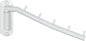 Alise Swing Clothes Hanger Rack,Garment Racks Wall Mount Clothes Bar-Hanger Holder Hooks Heavy Duty Folding Drying Rack Space Saving Clothing Hanging System Closet Storage Organizer,White