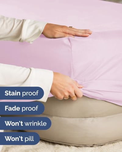 CGK Linens 2 Pack Extra Deep Full Fitted Sheets - Light Pink - Image 5