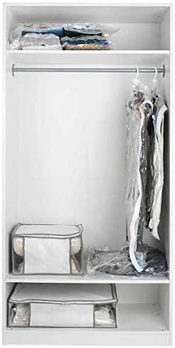 WENKO Saco guardarropa comprimible 2 unids, 90 x 56 cm
