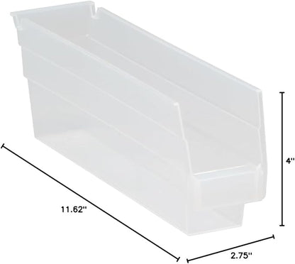 Quantum Storage QSB100 Economy Part Organizer Bins - 11-5/8" x 2-3/4" x 4" - 36 Pack