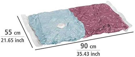 WENKO Saco guardarropa comprimible 2 unids, 90 x 56 cm