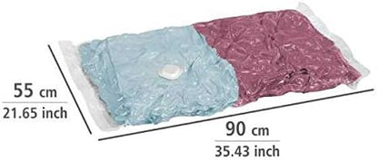 WENKO Saco guardarropa comprimible 2 unids, 90 x 56 cm