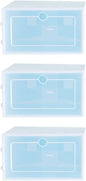 6pcs Shoe Organizer for Closet Stackable Shoes Storage Boxes Thicken Plastic Container Storage Bin Cubby