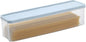 Minimalist Rectangular Pasta Storage Container, Light Blue, 11.4x2.55x3.14 inches, Airtight, Shatterproof, Dishwasher Safe