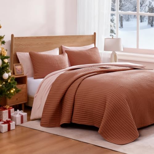 Queen Quilt-Lightweight Bedspreads Fall Queen Size Quilt Bedding Set - Image 3