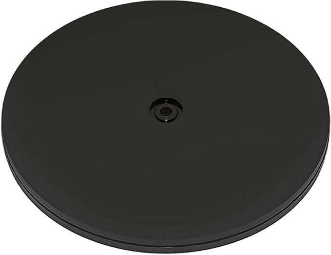 1 Pcs Black 8 inch Acrylic Lazy Susan Rotating Turntable Organizer Bearings - Round Swivel Plate for Spice Rack, Table, Cake, Kitchen Pantry