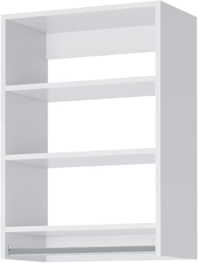 Medium Hanging Closet Unit - Modular Closet System For Hanging - Corner Closet System - Closet Organizers And Storage Shelves (White, 19.5 inches Wide) Closet Shelves