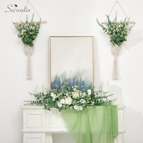 Serwalin 25PCS Mixed Eucalyptus Stems with Baby's Breath Greenery - Image 6