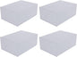 4pcs Pp Shoe Storage Boxes Drawer Type Shoe Organizers Thickened Plastic Containers for Household Closet and Entryway Storage