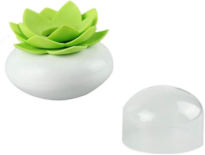 2 Pack Creative Lotus Cotton Swab Holder Q-Tips Toothpicks Holder Table Decorate Cotton Bud Storage Box Organizer