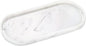 Emibele Bathroom Tray, Resin Oval Vanity Tray Countertop Organizer Toilet Tank Kitchen Tray Decorative Jewelry Storage Tray for Perfume Candles Soap Towel Small Plant Home Decor, M, Marble White