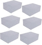 GLEAVI PP Plastic Shoe Storage Box 6-Piece Clamshell Organizer Stackable Shoes Display Case for Men and Women for Closet and Entryway