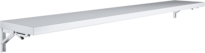 AmGood Stainless Steel Folding Wall Shelf 12 in. x 72 in. NSF | Concession Stand, Food Truck, Kitchen, Restaurant, Garage, Laundry, Utility Room