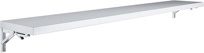 AmGood Stainless Steel Folding Wall Shelf 12 in. x 72 in. NSF | Concession Stand, Food Truck, Kitchen, Restaurant, Garage, Laundry, Utility Room