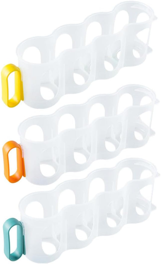 GALPADA 3pcs Refrigerator Drink Can Organizer Beer Can Storage Dispenser for Fridge Space-saving Beverage Holder Rack for Kitchen Pantry Fridge Organizer Random Color