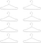 RCFINE 20Pcs Mini Hangers Metal Doll Clothes Holders Wire Rack Stand Doll Clothes Rack for Doll Clothes Gown Dress Outfit Doll Clothes Accessories (Silver,15cm)