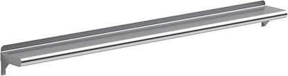 AmGood 6 in. x 60 in. Stainless Steel Wall Shelf | NSF | Metal Shelving | Garage, Laundry, Storage, Utility Room | Restaurant, Commercial Kitchen