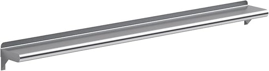 AmGood 6 in. x 60 in. Stainless Steel Wall Shelf | NSF | Metal Shelving | Garage, Laundry, Storage, Utility Room | Restaurant, Commercial Kitchen
