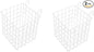 OUNONA 2pcs over The Door Storage Basket Wire Basket Decor Iron for Kitchen Organizer