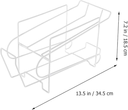 1pc Automatic Coverage Rack White Can Storage Rack for Fridge Kitchen Bar Design Resistant for Spaces