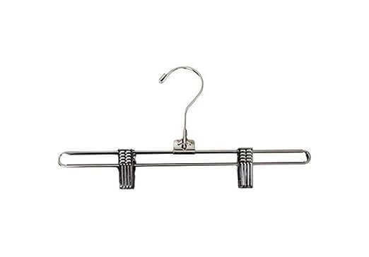 NAHANCO Metal Skirt/Pant Hanger with Standard Hook - 12" (Pack of 25)