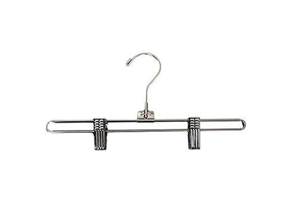 NAHANCO Metal Skirt/Pant Hanger with Standard Hook - 12" (Pack of 25)