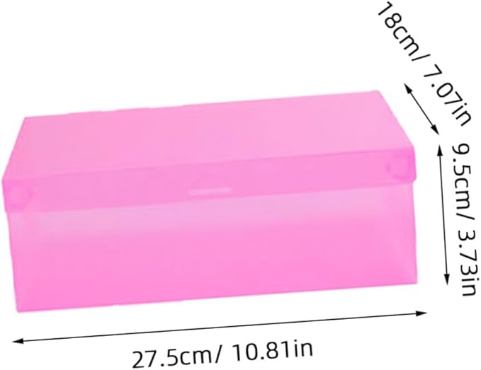 Healifty Shoe Storage Box Sturdy Plastic Foldable Storage Bin Stacked Shoe Boxes Easy to Use