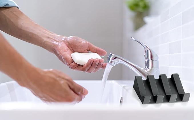 Soap Dish, Bar Soap Holder for Shower for Bathroom, Kitchen, Bathtub, Easy to Clean, Keep Soap Dry, Extend Soap Life