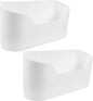 Hemobllo 2pcs Wall Mount Kitchen Shelves Organizer over Pantry Door Cabinet Door Storage Bathroom Space-saving Elegant Wall Organizer