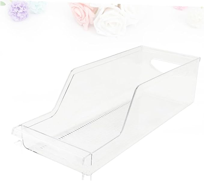 COLLBATH Beverage Can Dispenser Clear Storage Box for Refrigerator and Pantry Organization Stackable Holder for Drinks Safe Food-grade Material Easy Access