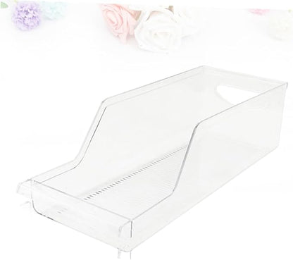 COLLBATH Beverage Can Dispenser Clear Storage Box for Refrigerator and Pantry Organization Stackable Holder for Drinks Safe Food-grade Material Easy Access