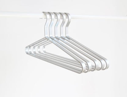 Premium Matte Silvery Aluminum Coat Hangers 90 Piece Set, 16.5” Extra Smooth & Durable Metal Shirt Dress Hanger,Aluminum Alloy Hanger,Clothing Support,Clothing Hang