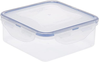 LOCK & LOCK Easy Essentials Food Storage lids/Airtight containers, BPA Free, Square-29 oz-for Veggies, Clear