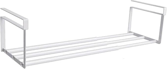 Under Shelf Rack for Partitioning Carbon Steel Hanging in Kitchen and, White