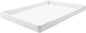 Jiozermi 8.54" Countertop and Bathroom Vanity Tray, Plastic Vanity Sink Tray Rectangle Soap Tray Kitchen Sink Plate Bathroom Plate for Lotion Bottles Perfume Jewelry Candle Key Ring(White)