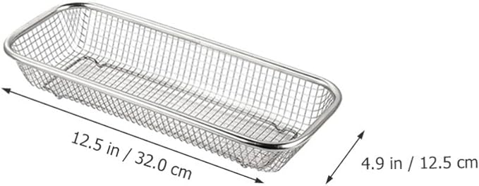 Luxshiny Multipurpose Cutlery Holder Utensil Drying Rack Divided Compartments Silverware Organizer Knives Rack Kitchen Countertop