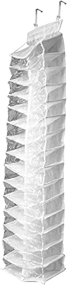 Ideaworks 82-3054TV Away Hanging Shoe Organizer, White, One Size Fits All