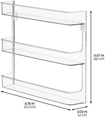 iDesign Hanging Nail Polish & Cosmetics Organizer, The Clarity Collection – 8.78" x 2.02" x 11.07", Clear