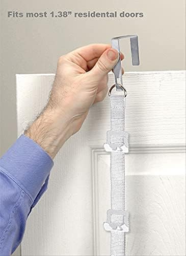 Perfect Curve Hat Organizer Cap Rack FAV | Hat Racks | Hold up to 20 caps | Over Door Organizer for Baseball Hat | Fitted & Adjustable Caps & Visors | Door Slam Proof | 1 Strap | White