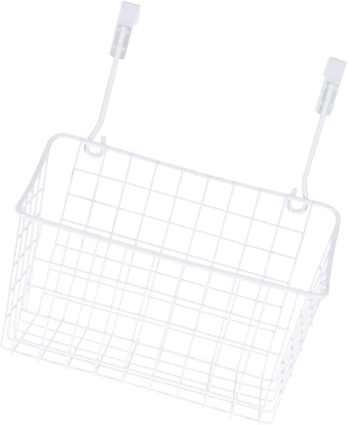 Cabinet Storage Basket over Door Hanging Rack Organizing Storage Bin Lids for Kitchen Bathroom Office