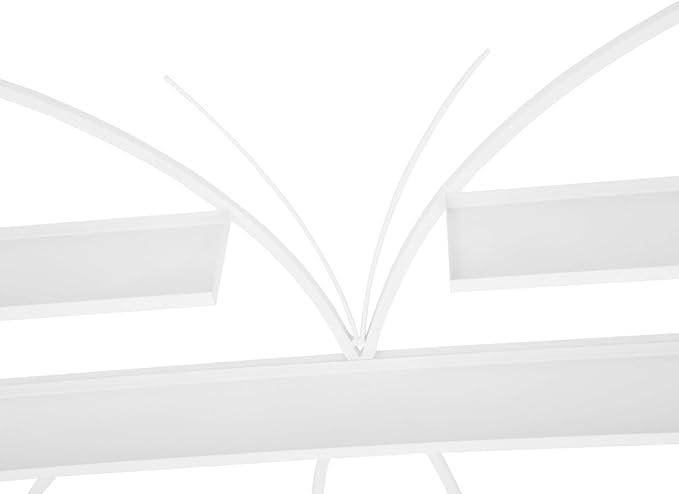 Butterfly Wall-Mounted Nail Polish Rack Set of 5-11LBs/Rack Capacity, Adjustable Cosmetic Display for Salon & Home Spa (White)