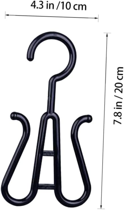 10Pcs Double Hook Plastic Shoe Hangers Versatile Hanging Shoe Organizer for Closet Lightweight and Sturdy Design to Prevent Shoe Deformation for Efficient Shoe