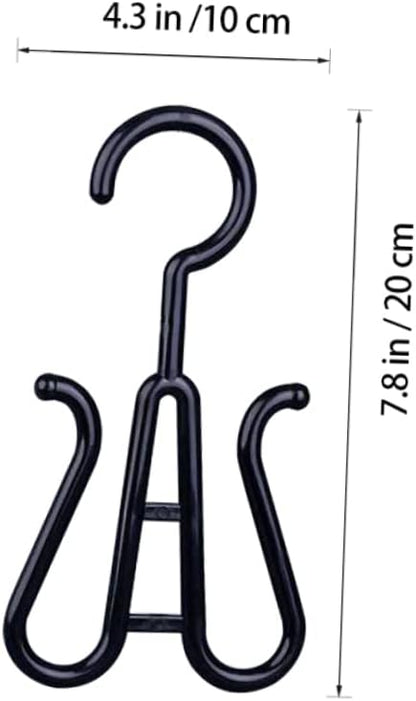 10Pcs Double Hook Plastic Shoe Hangers Versatile Hanging Shoe Organizer for Closet Lightweight and Sturdy Design to Prevent Shoe Deformation for Efficient Shoe