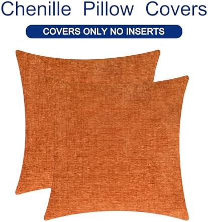 CaliTime Fall Decorative Throw Pillow Covers 20 X 20 Inches Burnt Orange - Image 6