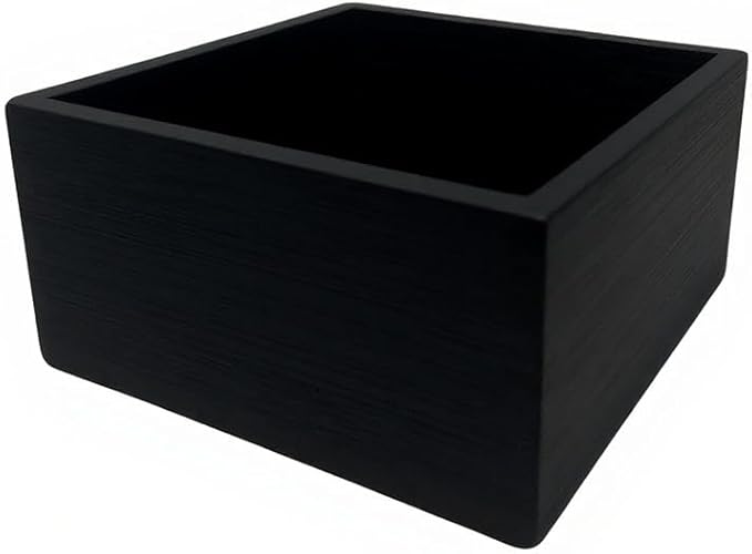 Bamboo Kitchen Drawer Organizer Black Box - Utensil Organizer Silverware Tray Cutlery Holder, Desk Supplies & Accessories, 4"*4"*2"