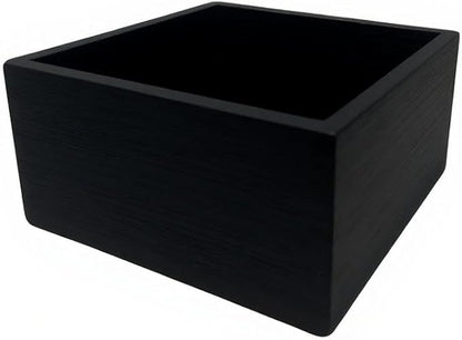 Bamboo Kitchen Drawer Organizer Black Box - Utensil Organizer Silverware Tray Cutlery Holder, Desk Supplies & Accessories, 4"*4"*2"