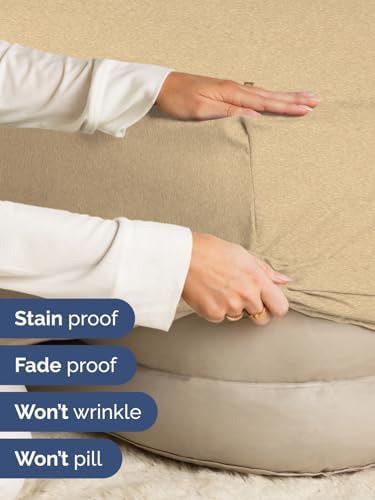CGK Extra Deep King Single Fitted Sheet Only - Heathered Tan - Image 4