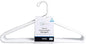 Strong Extra Heavy Adult Plastic Tube Hangers - White - 9 Ct