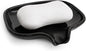 Multi-Color Ceramic Soap Dish for Kitchen or Bathroom, Easy to Clean, Self Draining Soap Holder, Keeps Soap Dry (Black)