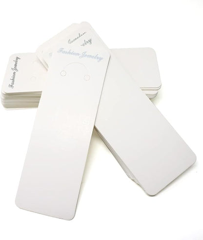 "Honbay 100PCS Keychain Display Cards Keyring Packaging Cards Blank Jewelry Display Hanging Cards and 100PCS Self Sealing Bags for Keychain Display, Organization and Storage"